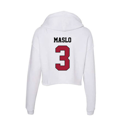 St. Joe's - NCAA Baseball : Augie Maslo - Women's Crop Fleece Hoodie-1