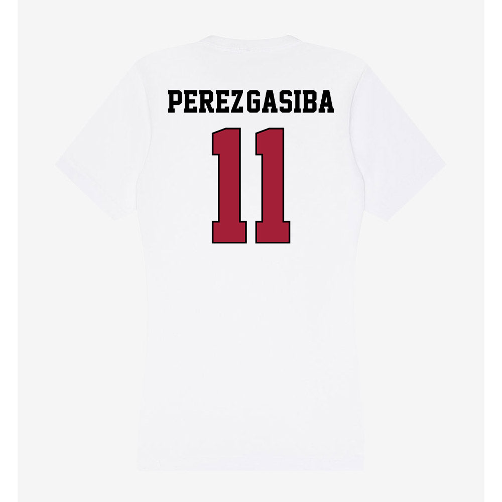 St. Joe's - NCAA Men's Soccer : Sebastian Perez-Gasiba - Women's V-Neck T-Shirt-1