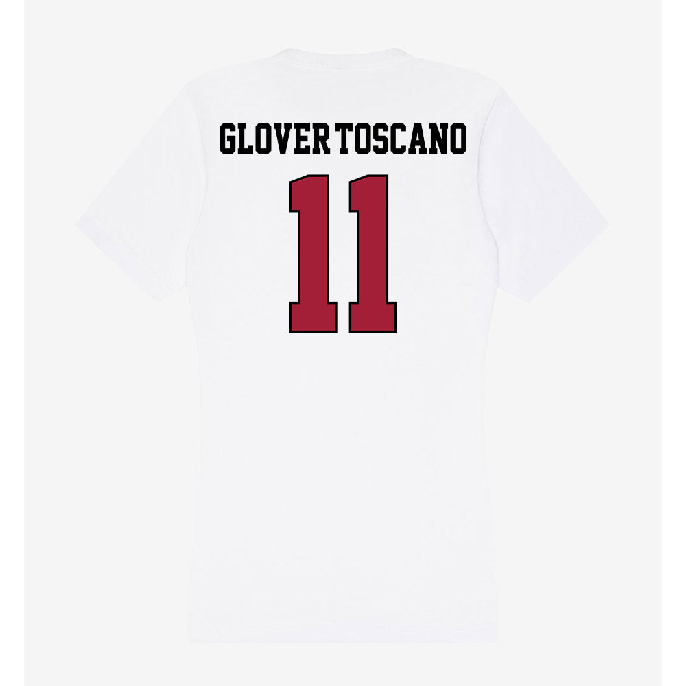 St. Joe's - NCAA Men's Basketball : Jaiden Glover-Toscano - Women's V-Neck T-Shirt-1