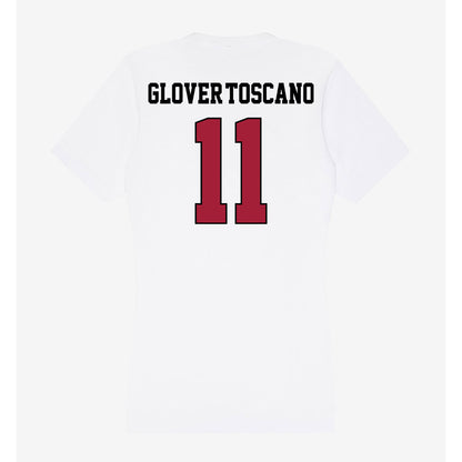 St. Joe's - NCAA Men's Basketball : Jaiden Glover-Toscano - Women's V-Neck T-Shirt-1