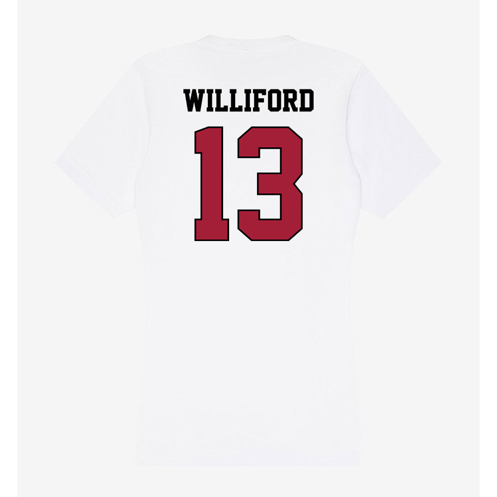 St. Joe's - NCAA Men's Basketball : Austin Williford - Women's V-Neck T-Shirt-1