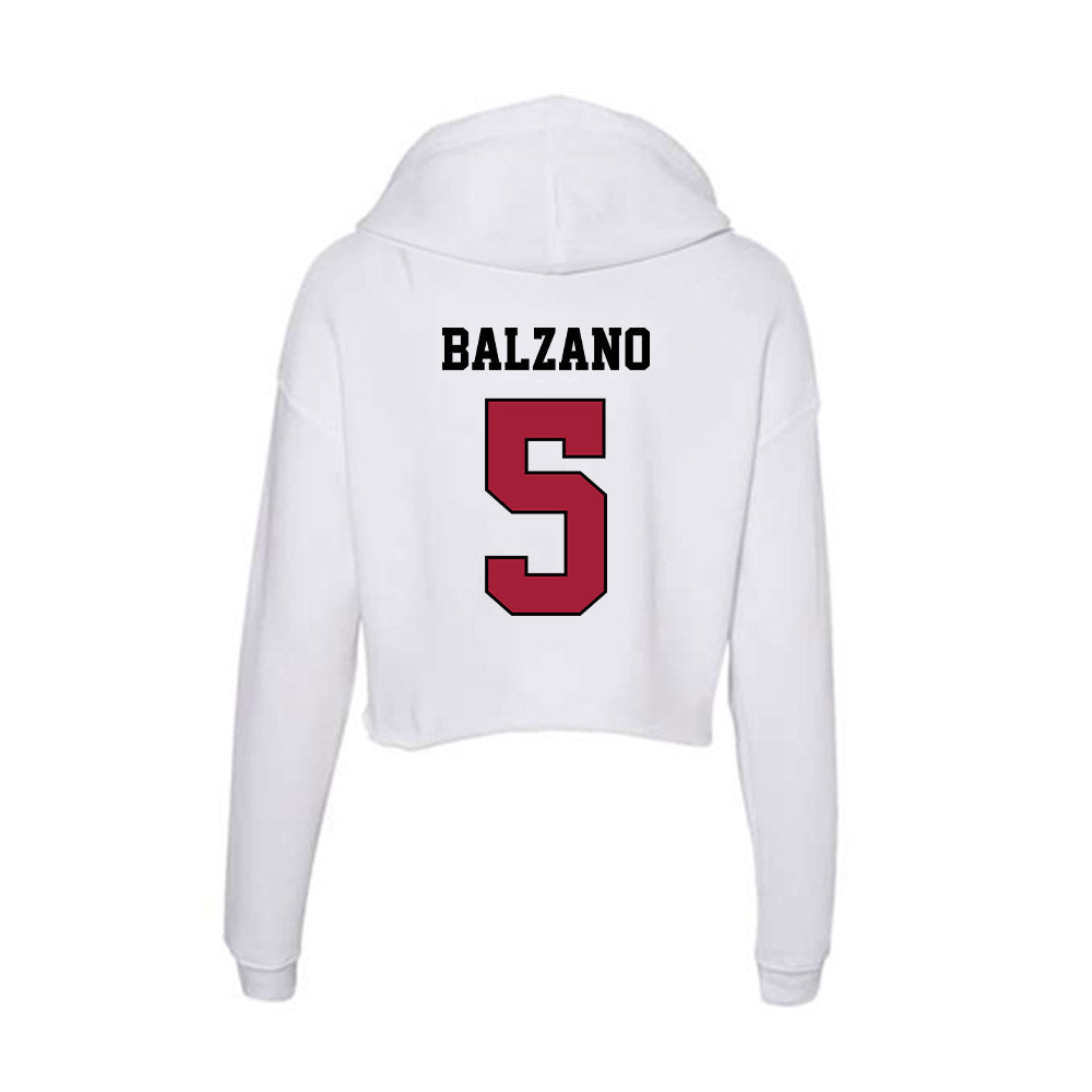 St. Joe's - NCAA Women's Field Hockey : Gabby Balzano - Women's Crop Fleece Hooded Sweatshirt-1