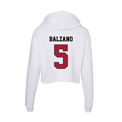 St. Joe's - NCAA Women's Field Hockey : Gabby Balzano - Women's Crop Fleece Hooded Sweatshirt-1