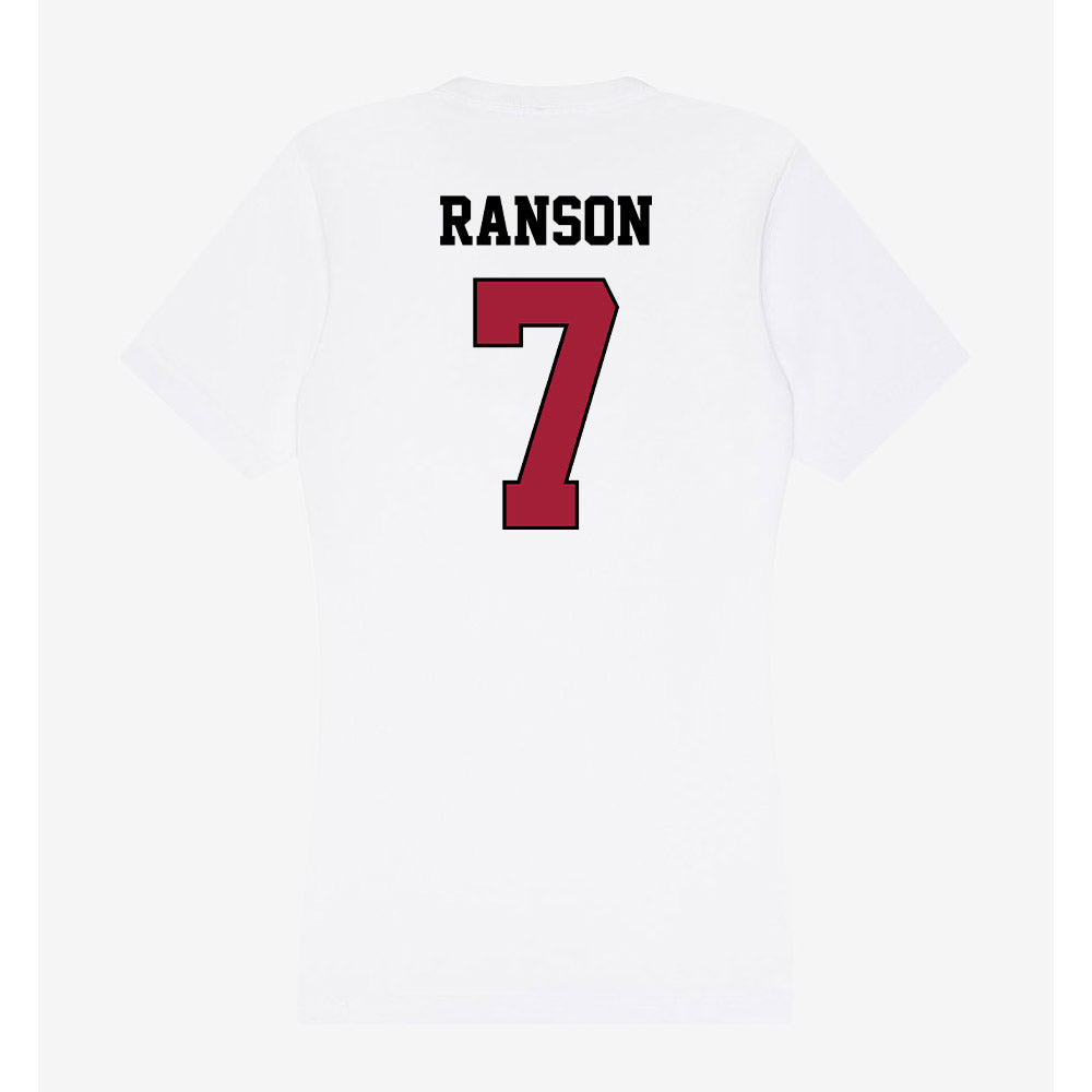 St. Joe's - NCAA Men's Basketball : Bj Ranson - Women's V-Neck T-Shirt-1