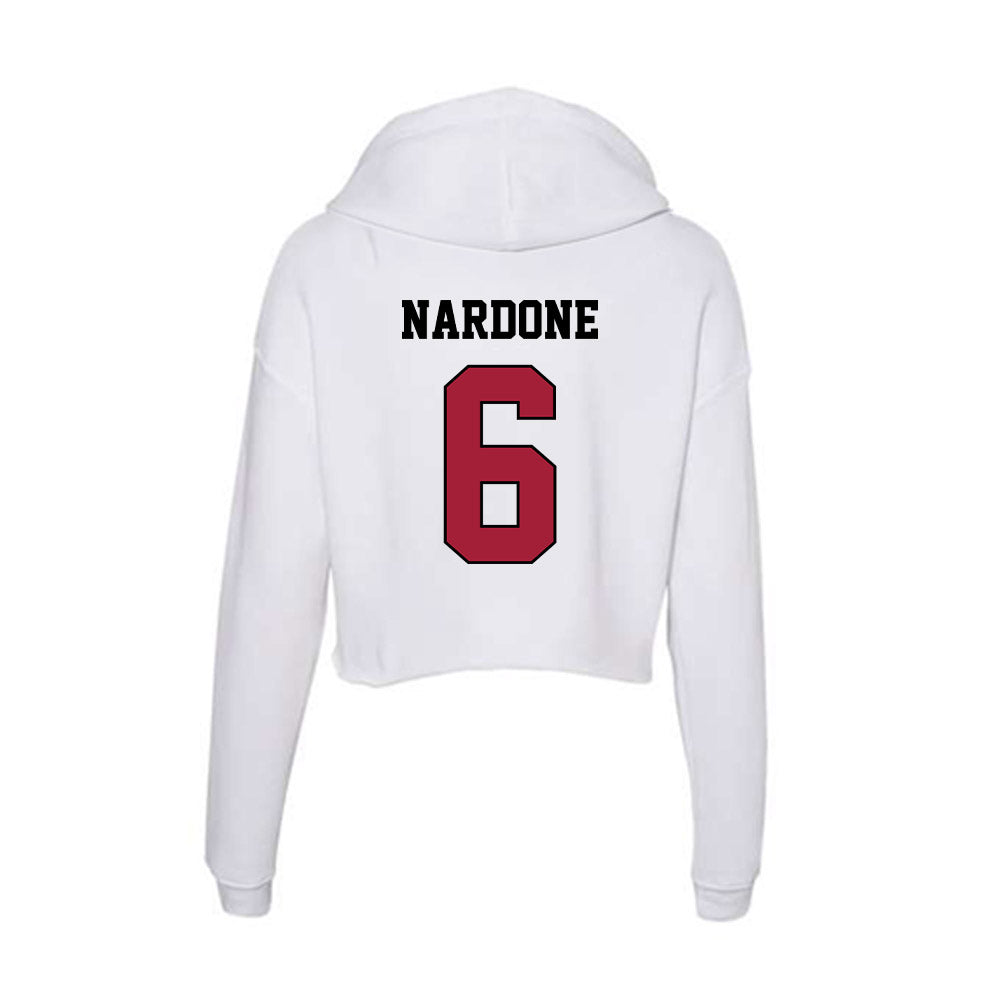 St. Joe's - NCAA Women's Soccer : Valentina Nardone - Women's Crop Fleece Hooded Sweatshirt-1