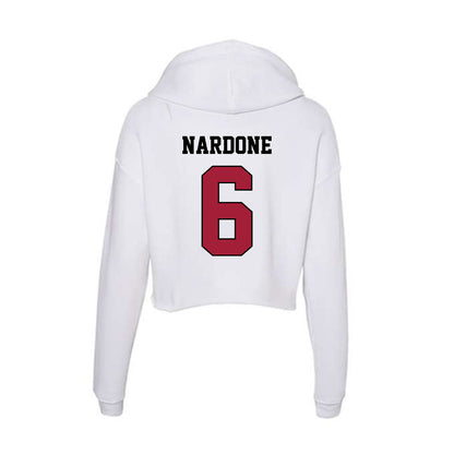St. Joe's - NCAA Women's Soccer : Valentina Nardone - Women's Crop Fleece Hooded Sweatshirt-1