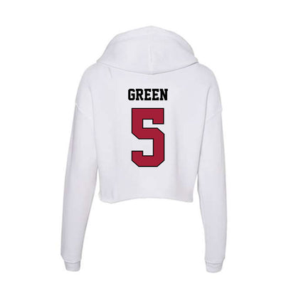 St. Joe's - NCAA Women's Basketball : Jahzara Green - Women's Crop Fleece Hooded Sweatshirt-1