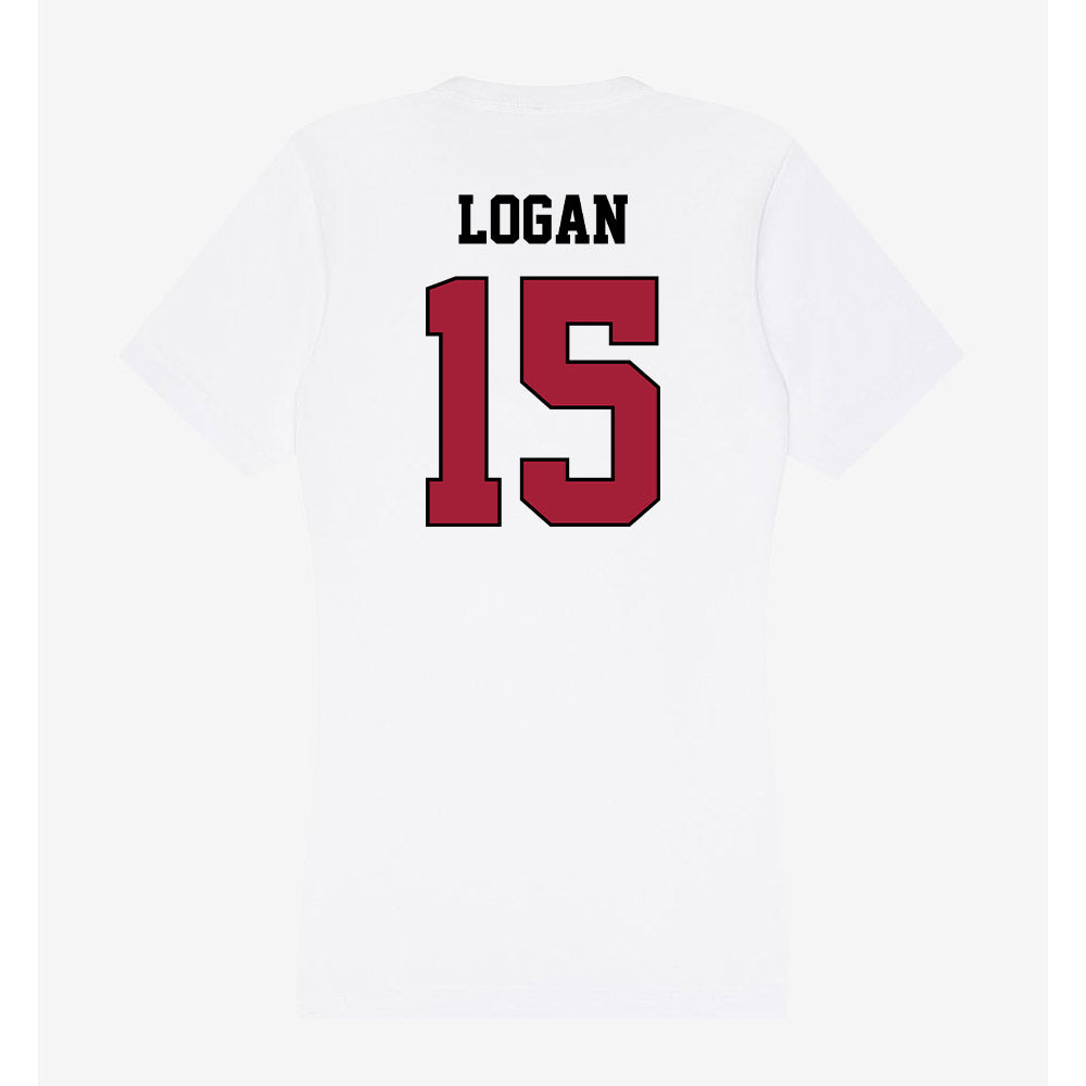 St. Joe's - NCAA Men's Basketball : Sean Logan - Women's V-Neck T-Shirt-1