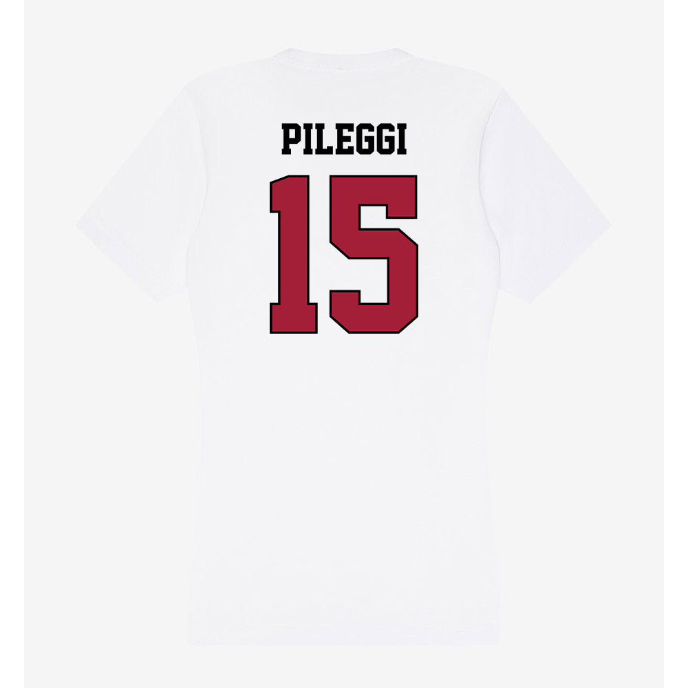 St. Joe's - NCAA Men's Lacrosse : Stevie Pileggi - Women's V-Neck T-Shirt-1