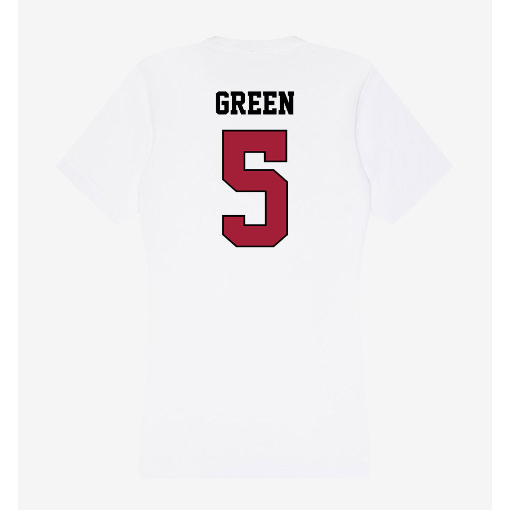 St. Joe's - NCAA Women's Basketball : Jahzara Green - Women's V-Neck T-Shirt-1