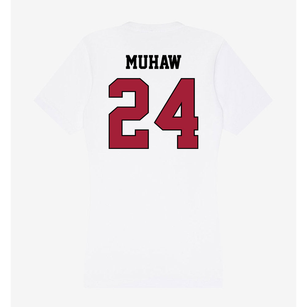 St. Joe's - NCAA Softball : Gianna Muhaw - Women's V-Neck T-Shirt-1
