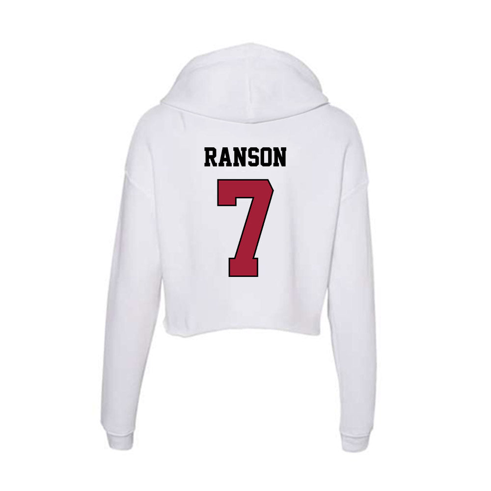 St. Joe's - NCAA Men's Basketball : Bj Ranson - Women's Crop Fleece Hoodie-1