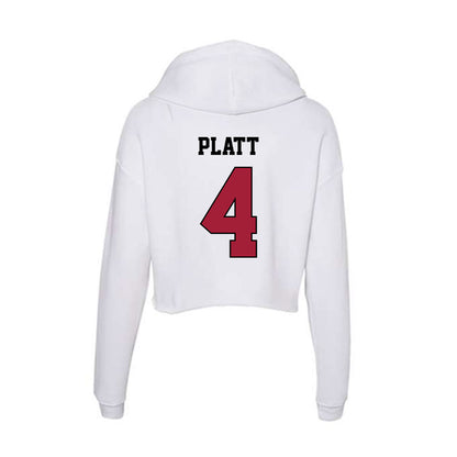 St. Joe's - NCAA Women's Basketball : Addison Platt - Women's Crop Fleece Hooded Sweatshirt-1