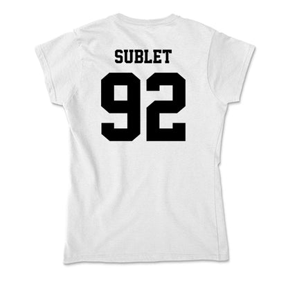 Lamar - NCAA Football : Broderick Sublet - Soft Style Women’s T-Shirt-1