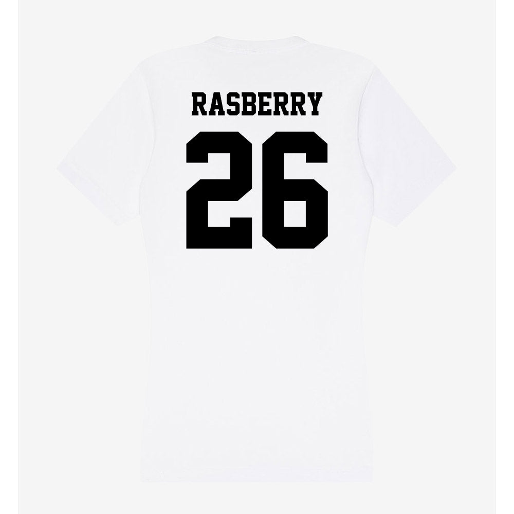Lamar - NCAA Football : Omarion Rasberry - Women's V-Neck T-Shirt-1