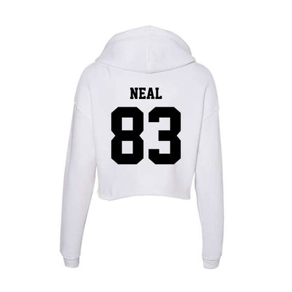Lamar - NCAA Football : Justin Neal - Women's Crop Fleece Hooded Sweatshirt-1