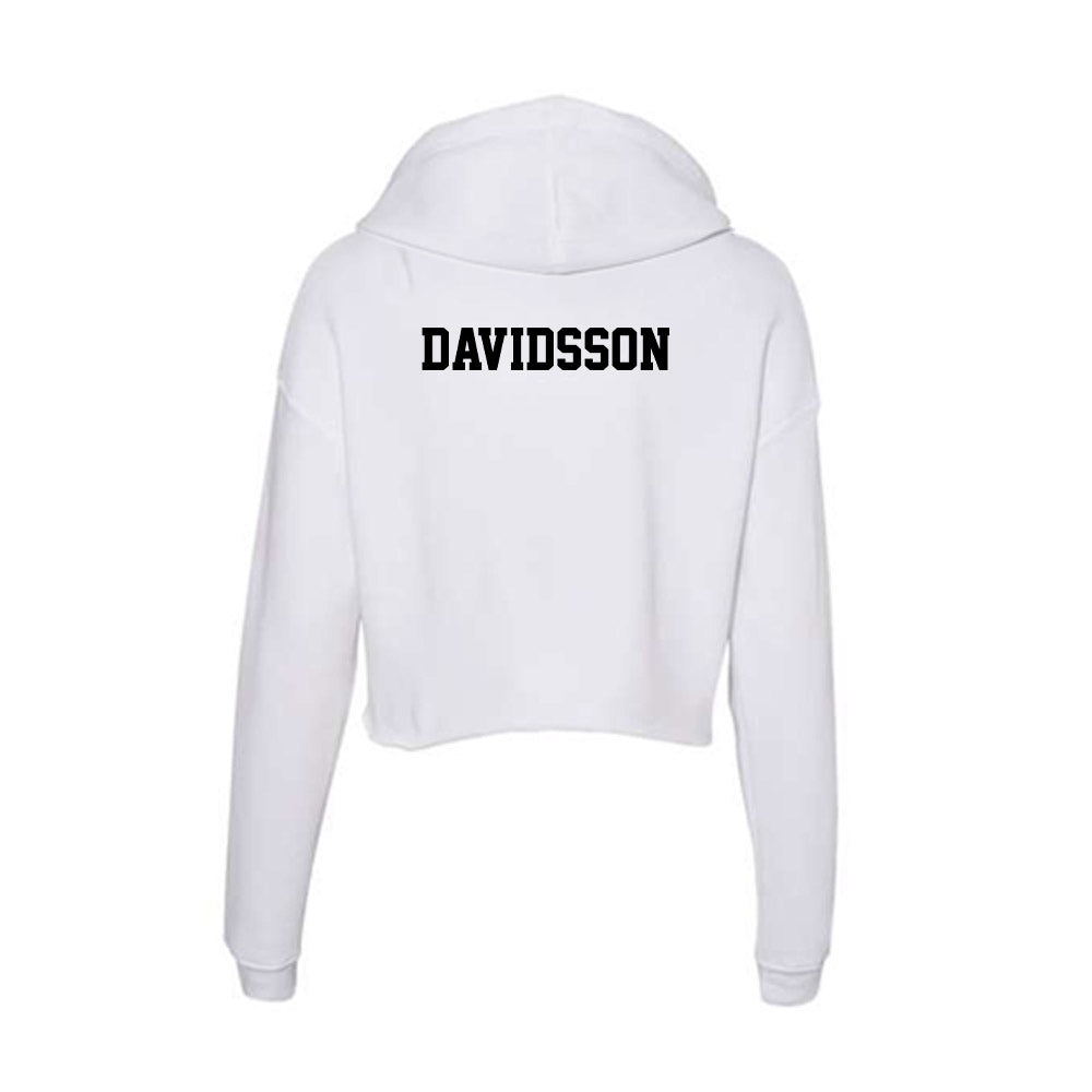 Lamar - NCAA Women's Golf : Amanda Davidsson - Women's Crop Fleece Hoodie-1