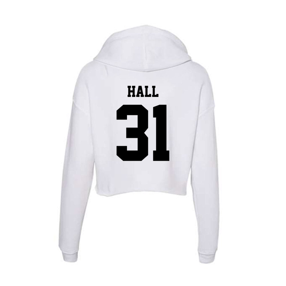 Lamar - NCAA Football : Kamron Hall - Women's Crop Fleece Hoodie-1