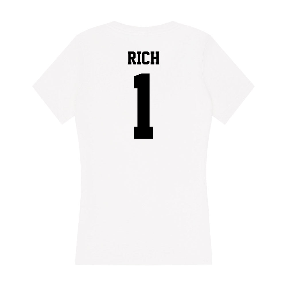 Lamar - NCAA Women's Soccer : Maddie Rich - Women's V-Neck T-Shirt-1