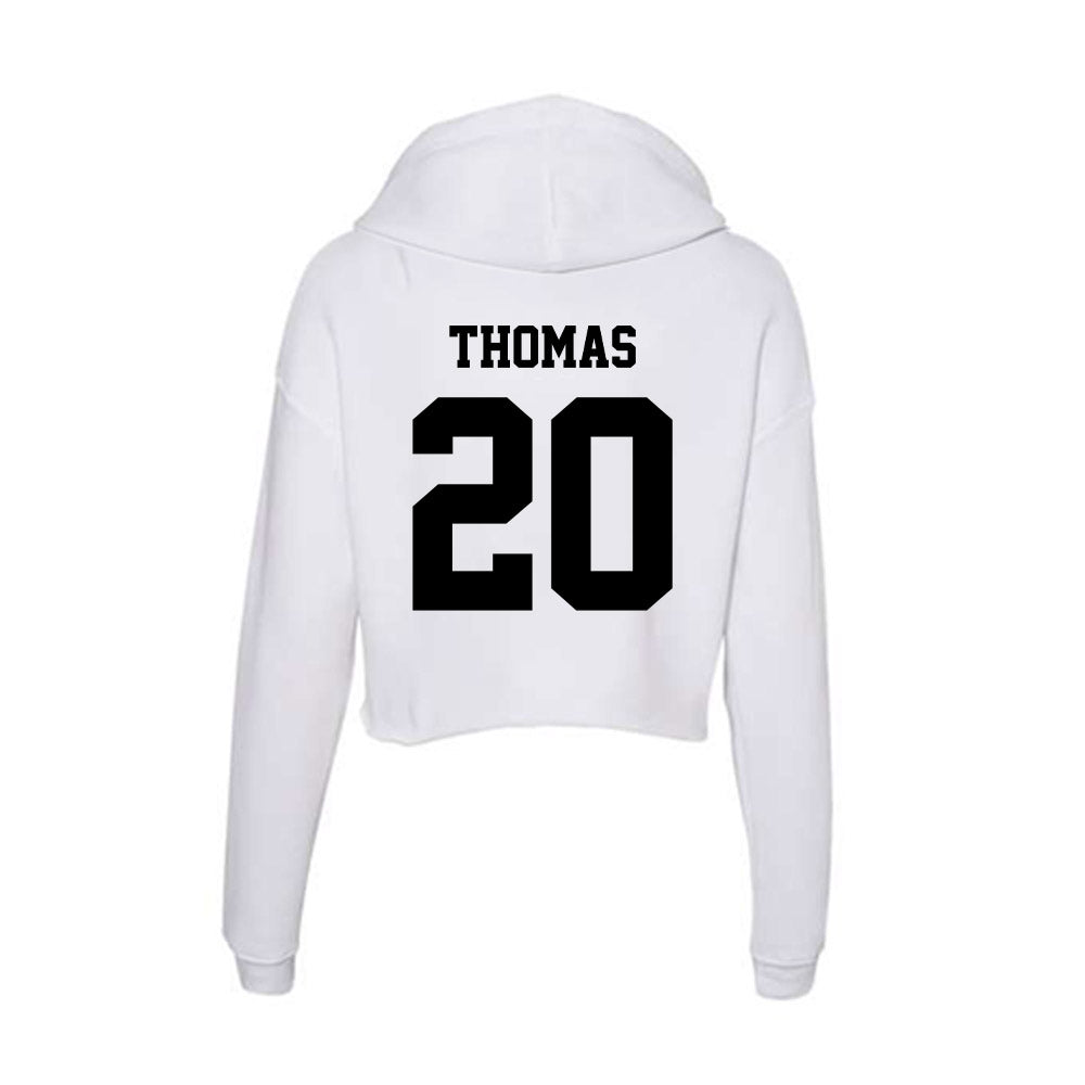Lamar - NCAA Football : Blake Thomas - Women's Crop Fleece Hoodie-1