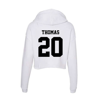 Lamar - NCAA Football : Blake Thomas - Women's Crop Fleece Hoodie-1