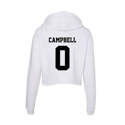 Lamar - NCAA Football : Christopher Campbell - Women's Crop Fleece Hoodie-1