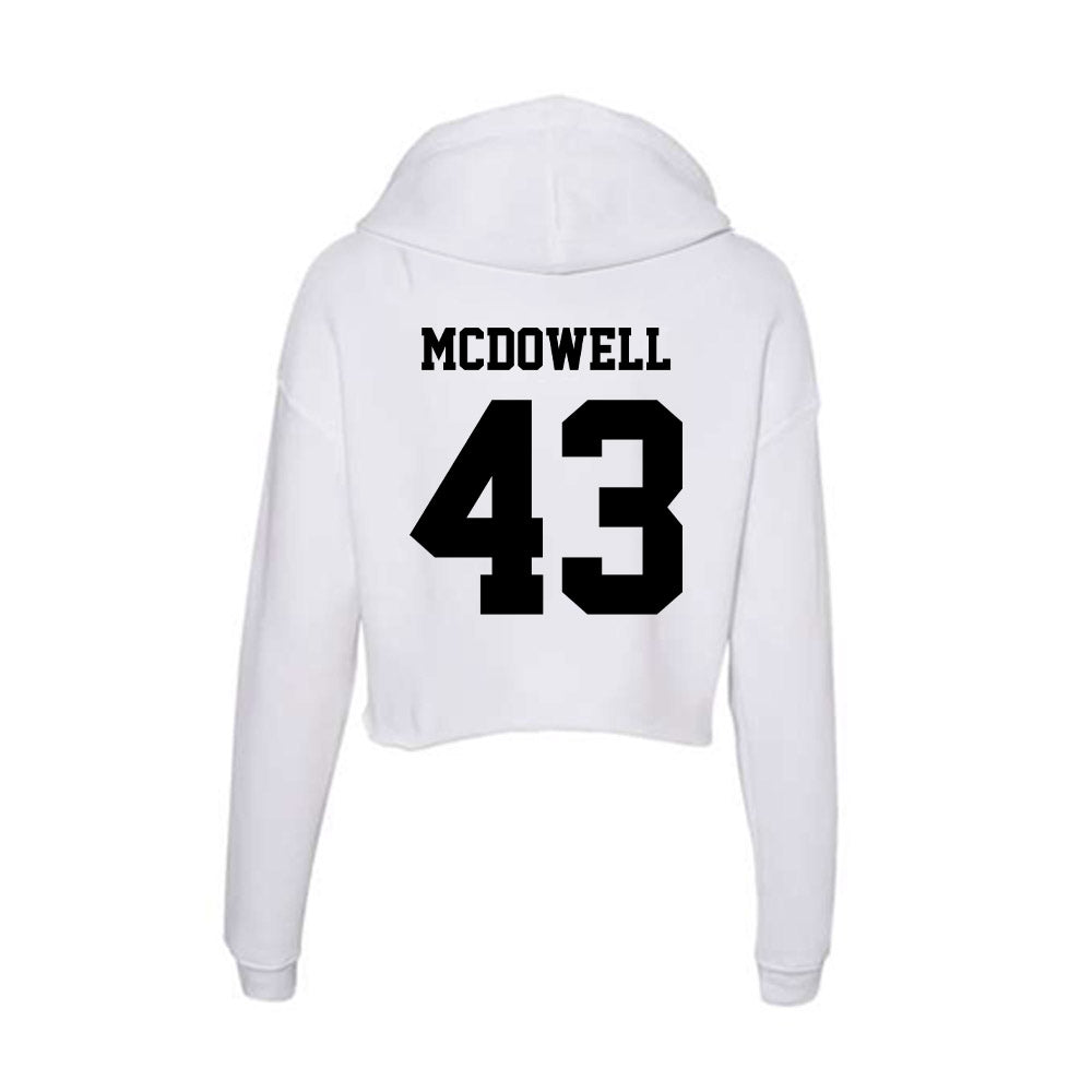 Lamar - NCAA Football : Ladamion Mcdowell - Women's Crop Fleece Hooded Sweatshirt-1