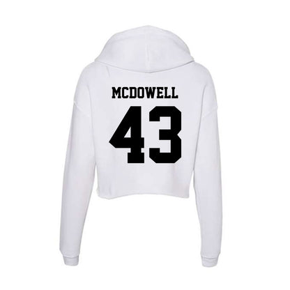 Lamar - NCAA Football : Ladamion Mcdowell - Women's Crop Fleece Hooded Sweatshirt-1