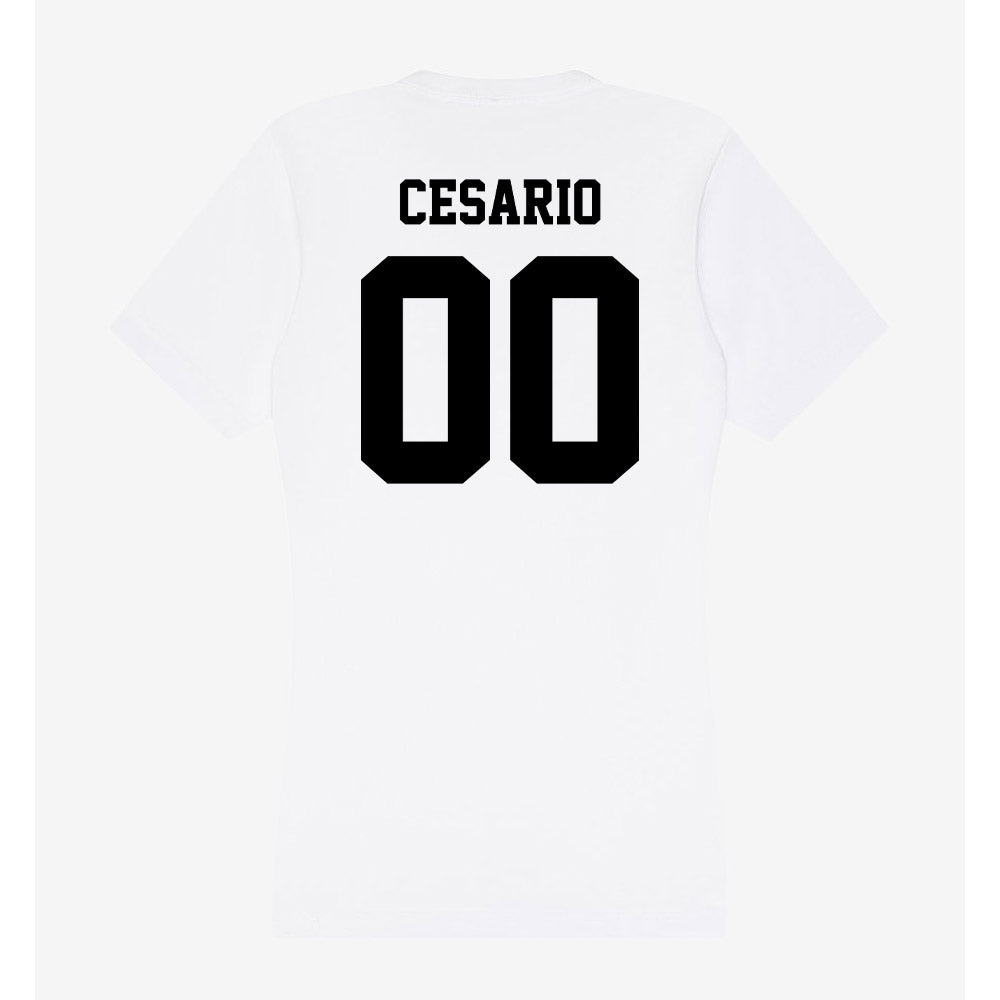 Lamar - NCAA Softball : Bri Cesario - Women's V-Neck T-Shirt-1