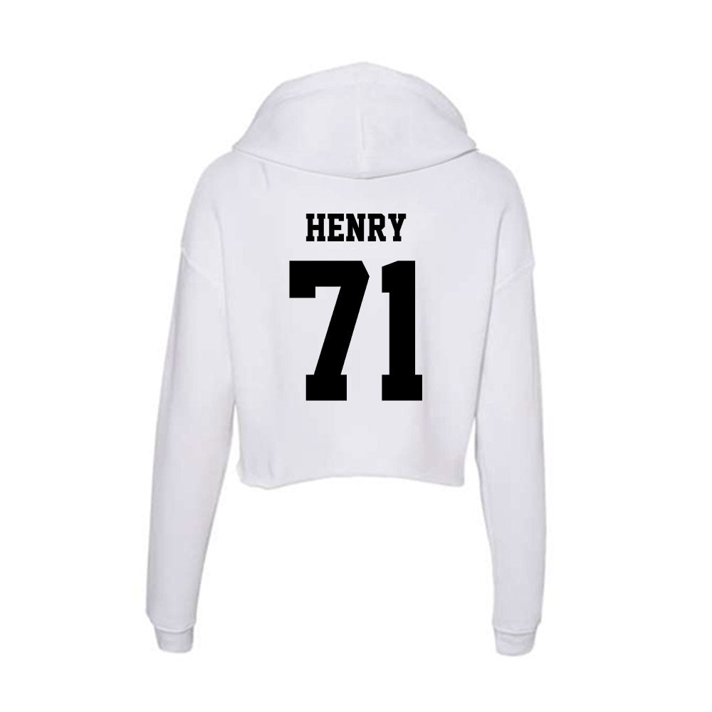 Lamar - NCAA Football : Treaden Henry - Women's Crop Fleece Hoodie-1