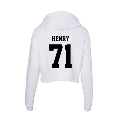 Lamar - NCAA Football : Treaden Henry - Women's Crop Fleece Hoodie-1