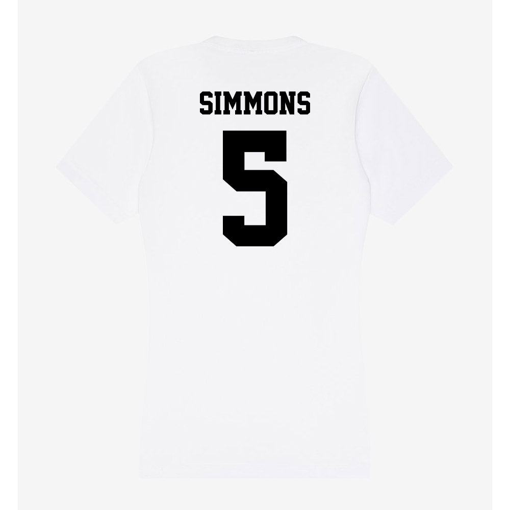 Lamar - NCAA Football : Brit Simmons - Women's V-Neck T-Shirt-1