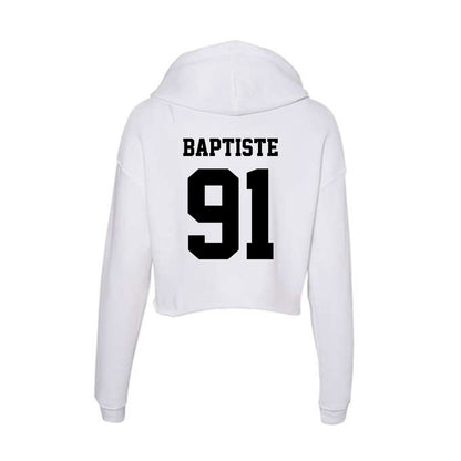 Lamar - NCAA Football : Kelvin Baptiste - Women's Crop Fleece Hooded Sweatshirt-1