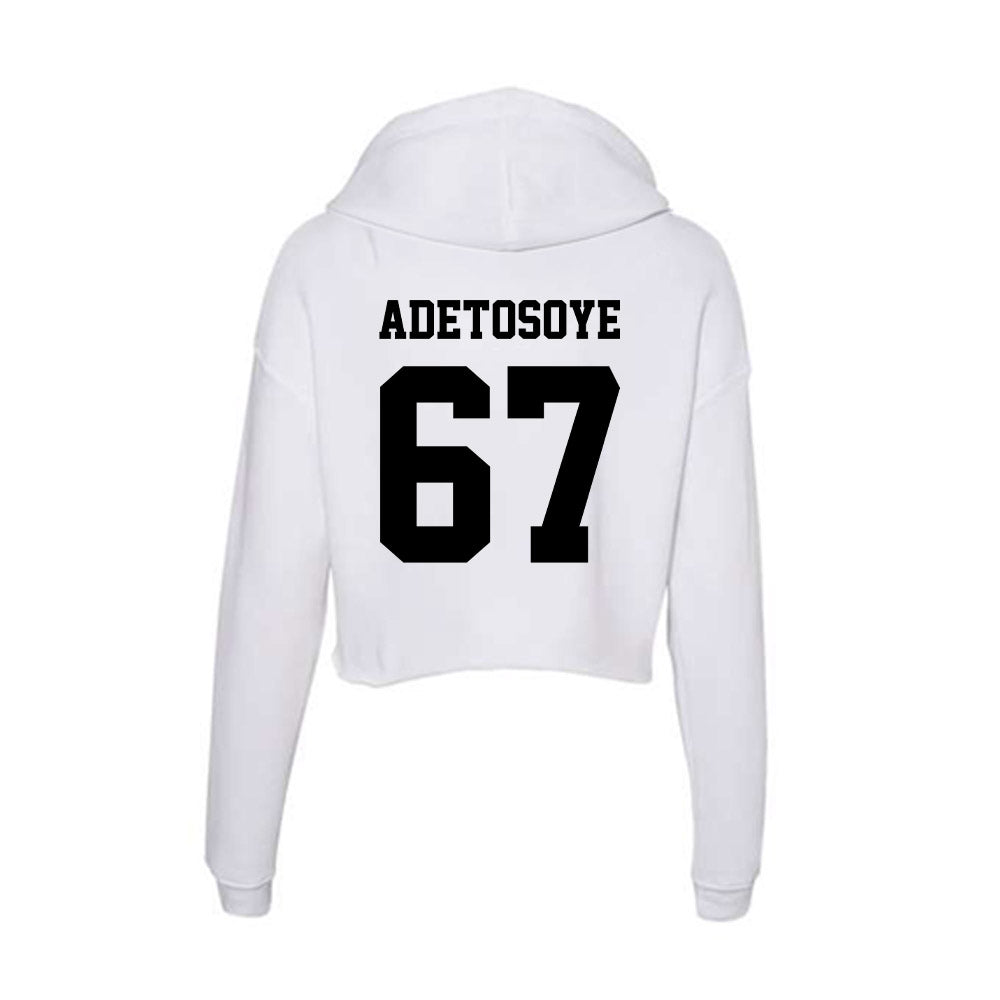 Lamar - NCAA Football : Adedapo Adetosoye - Women's Crop Fleece Hoodie-1