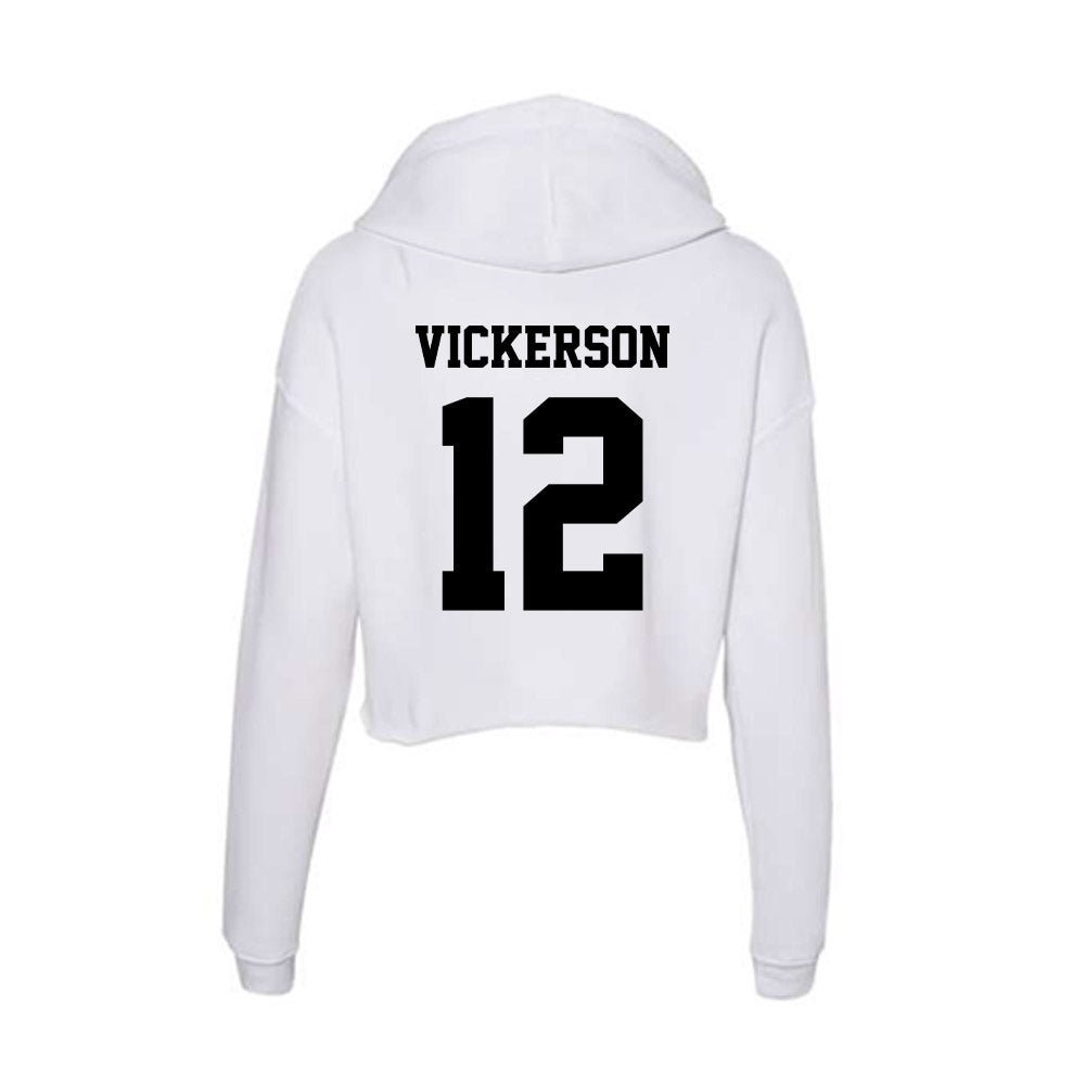 Lamar - NCAA Football : Chris Vickerson - Women's Crop Fleece Hooded Sweatshirt-1