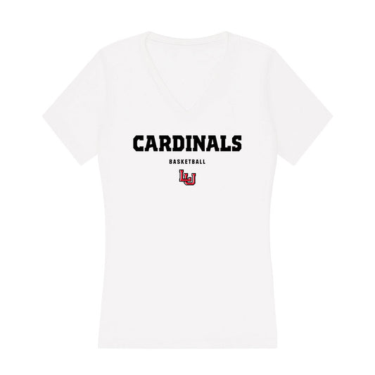 Lamar - NCAA Men's Basketball : Christian Thomas - Women's V-Neck T-Shirt-0