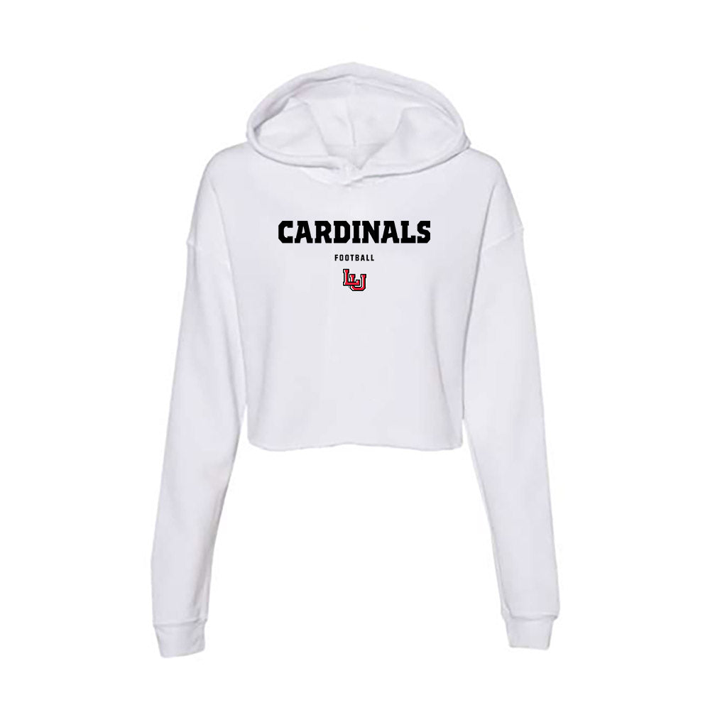 Lamar - NCAA Football : Justin Neal - Women's Crop Fleece Hooded Sweatshirt-0