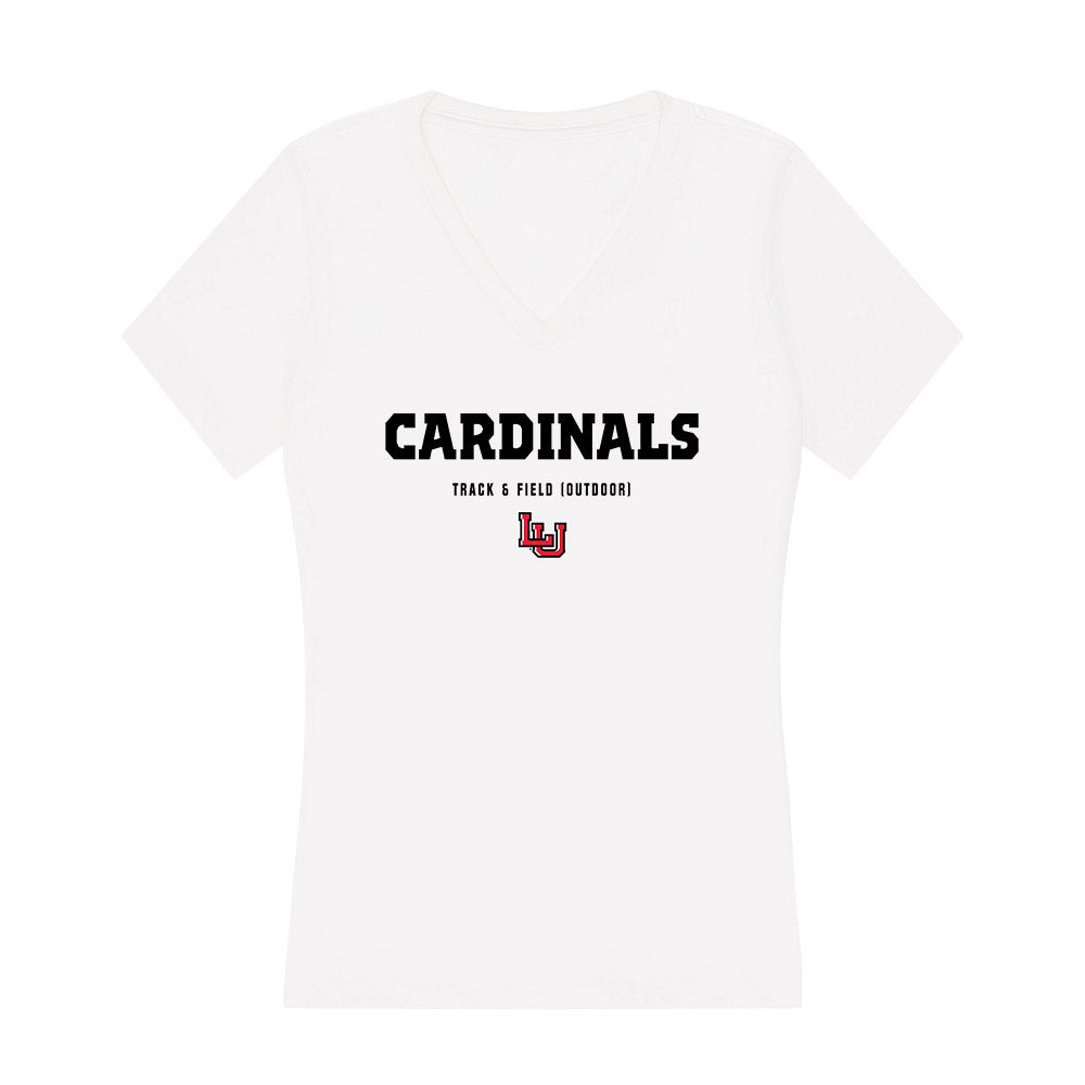Lamar - NCAA Men's Track & Field : Robine Lane - Women's V-Neck T-Shirt-0