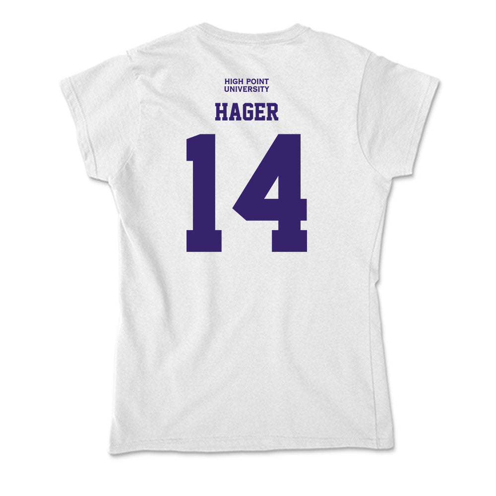 High Point - NCAA Women's Basketball : Anna Hager - Classic Shersey Soft Style Women’s T-Shirt-1