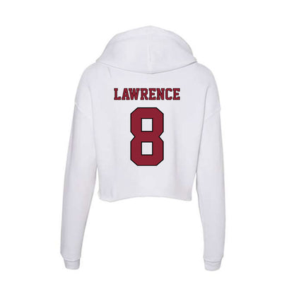 NCCU - NCAA Football : Plez Lawrence - Women's Crop Fleece Hoodie-1