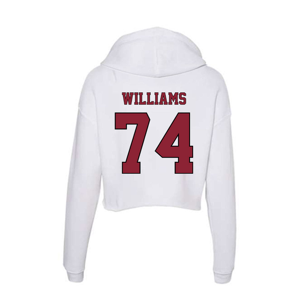 NCCU - NCAA Football : Kerwin Williams - Women's Crop Fleece Hoodie-1