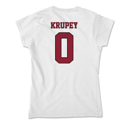 NCCU - NCAA Softball : Elana Krupey - Soft Style Women’s T-Shirt-1