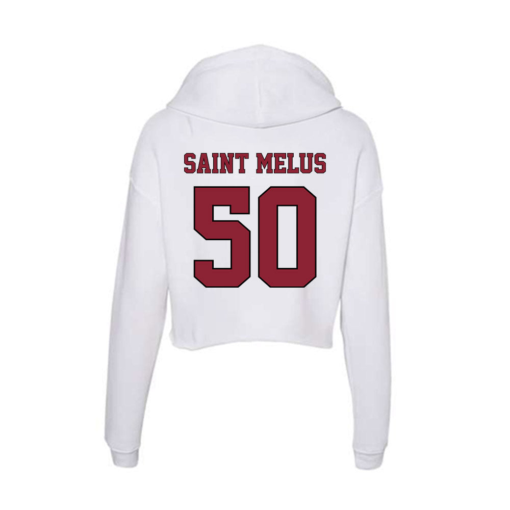 NCCU - NCAA Football : Holly Saint Melus - Women's Crop Fleece Hoodie-1