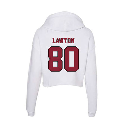NCCU - NCAA Football : Gerald Lawton - Women's Crop Fleece Hoodie-1