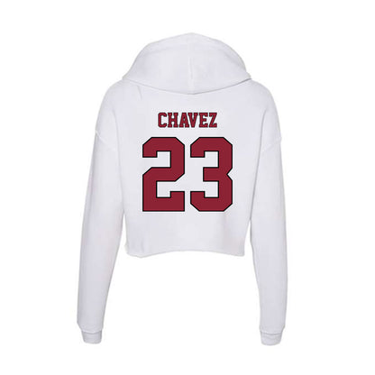 NCCU - NCAA Softball : Izabella Chavez - Women's Crop Fleece Hoodie-1