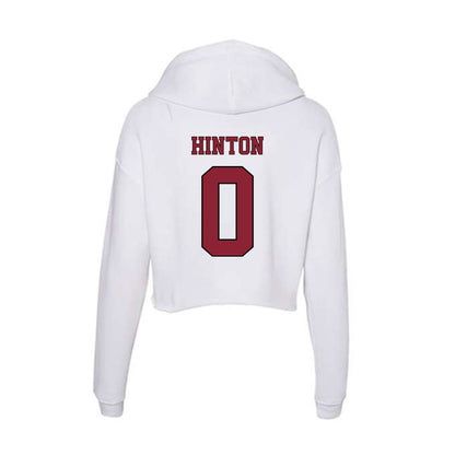 NCCU - NCAA Women's Basketball : Aysia Hinton - Women's Crop Fleece Hoodie-1