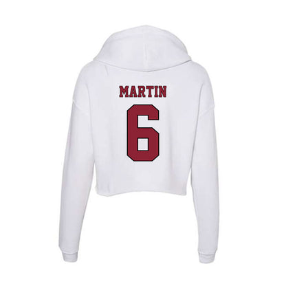 NCCU - NCAA Football : Jakarri Martin - Women's Crop Fleece Hoodie-1