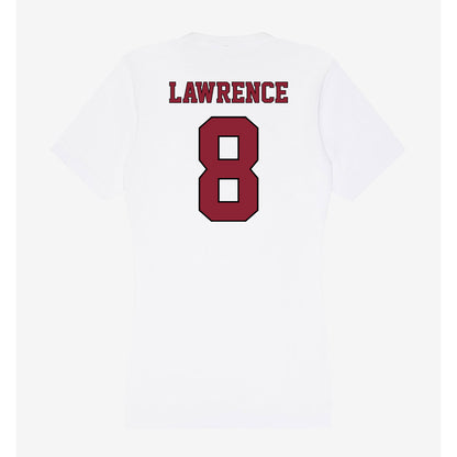 NCCU - NCAA Football : Plez Lawrence - Women's V-Neck T-Shirt-1