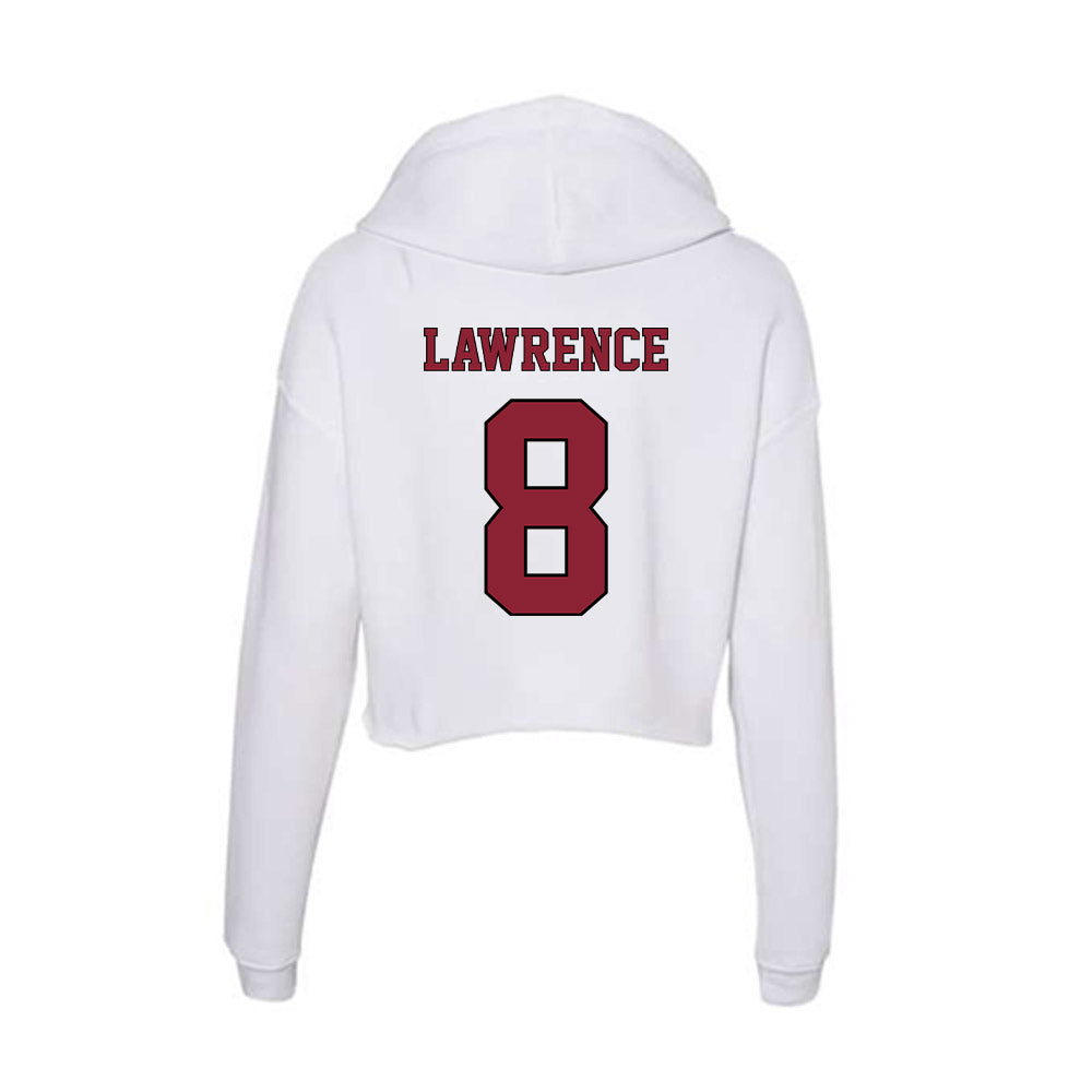 NCCU - NCAA Football : Plez Lawrence - Women's Crop Fleece Hoodie-1