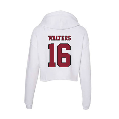 NCCU - NCAA Football : Zarion Walters - Women's Crop Fleece Hoodie-1